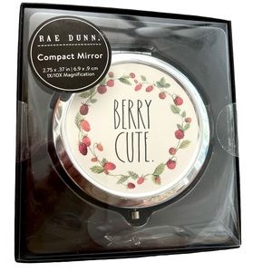 Brand New Rae Dunn “Berry Cute” Compact Mirror  - 2022 Collection